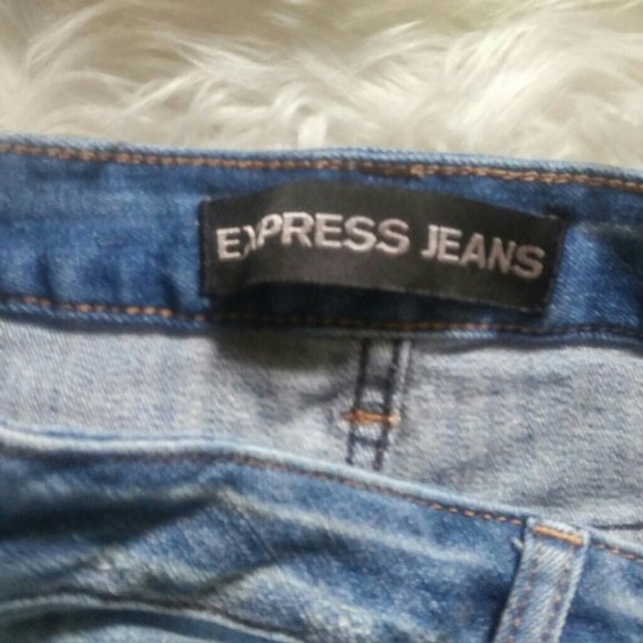 Express Jean Shorts Size 00 - Picture 5 of 8